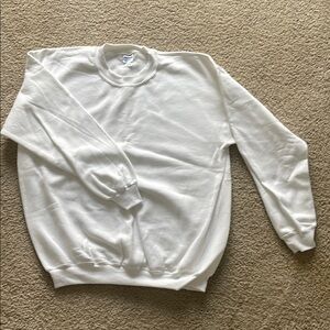 Gildan Classic White Men's Sweatshirt NWOT